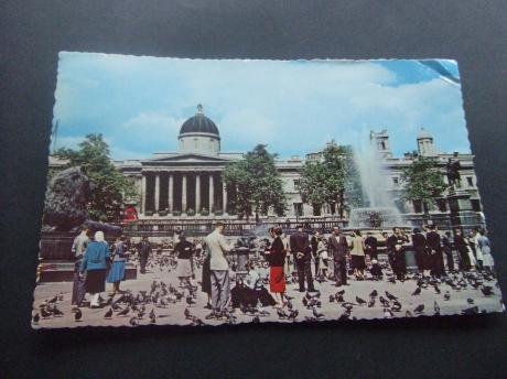 London Trafalgar square and National Gallery